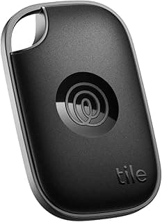 Tile by Life360 Pro - Powerful Bluetooth Tracker, Key Finder and Item Locator for Keys, Bags and More. Both iOS and Android Compatible. Phone Finder. 1-Pack (Black)
